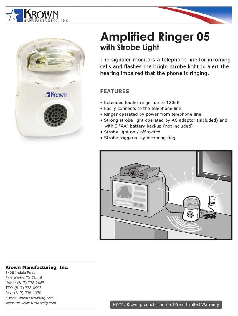 Krown Amplified Ringer 05 datasheet