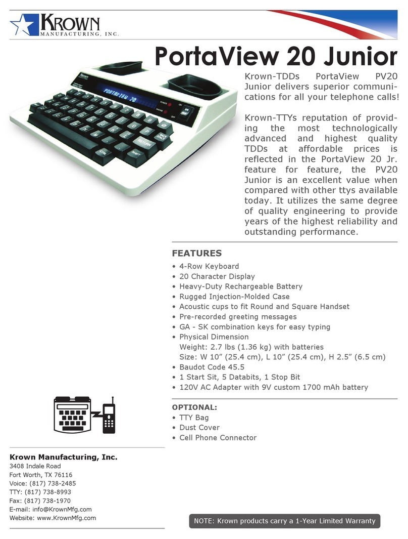Krown PV20 datasheet