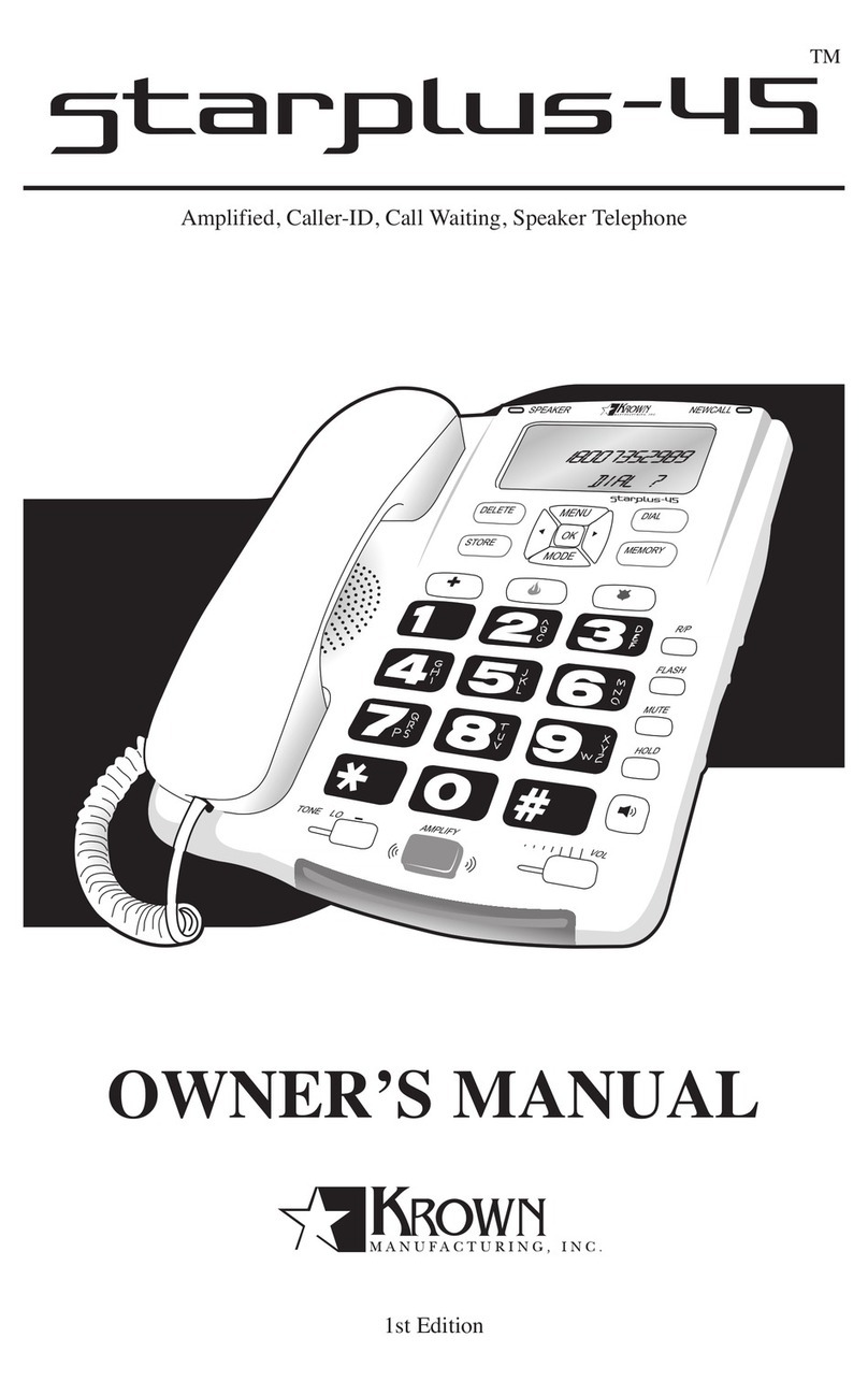 Krown StarPlus-45 owner's manual