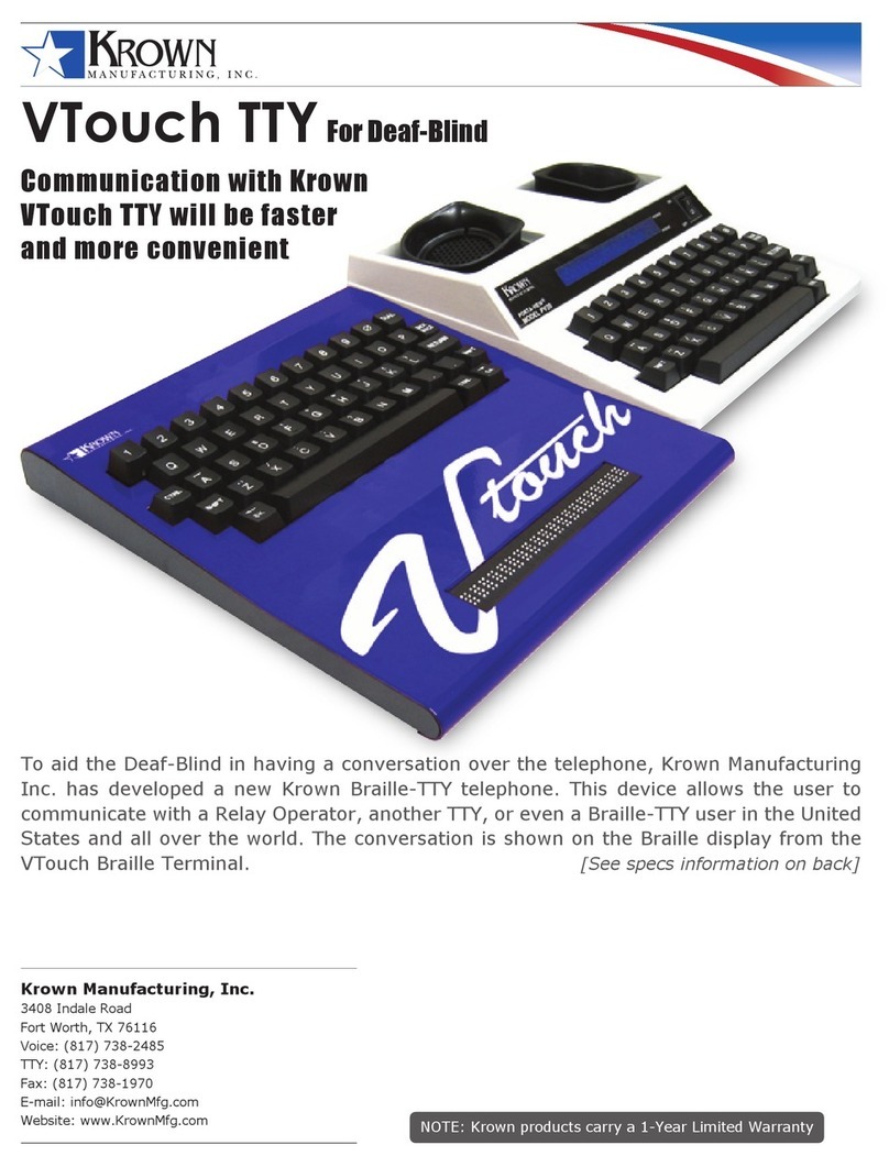 Krown Communication Keyboard for Deaf-Blind VTouch... brochure