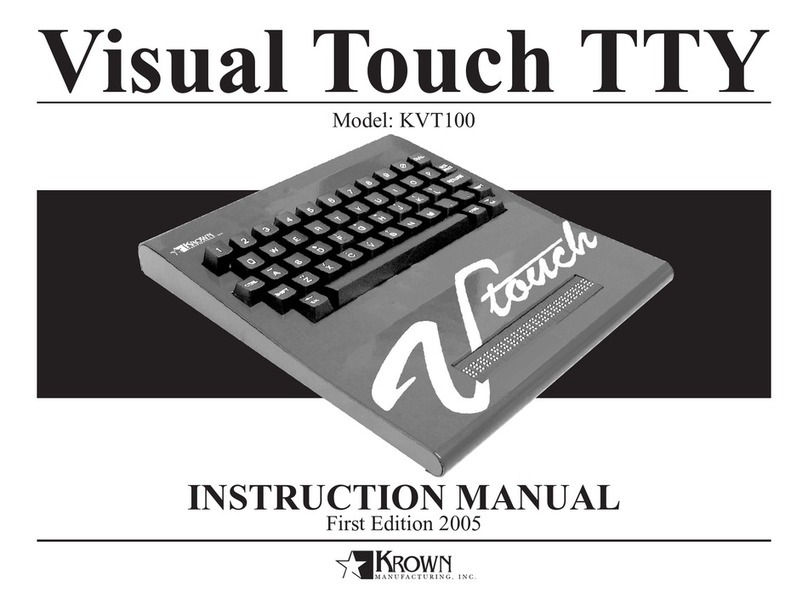 Krown KVT100 instruction manual