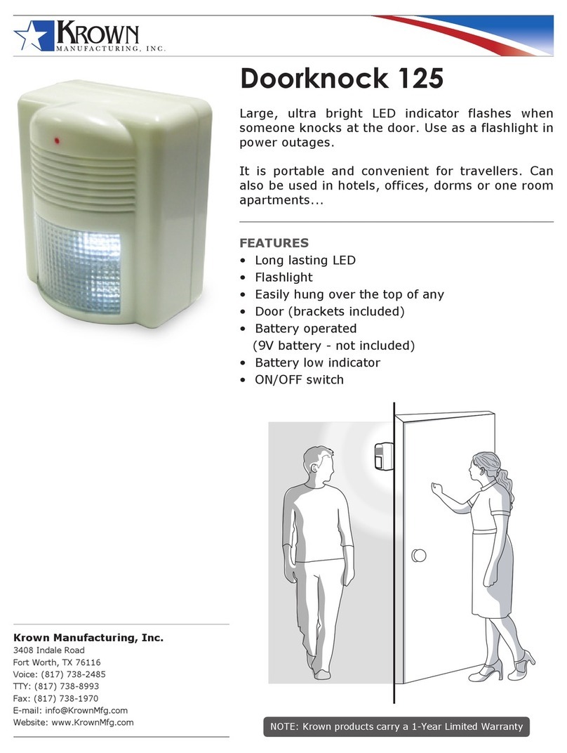 Krown Doorknock 125 datasheet