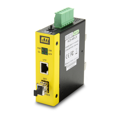KTI Networks KCD-400 Series User manual