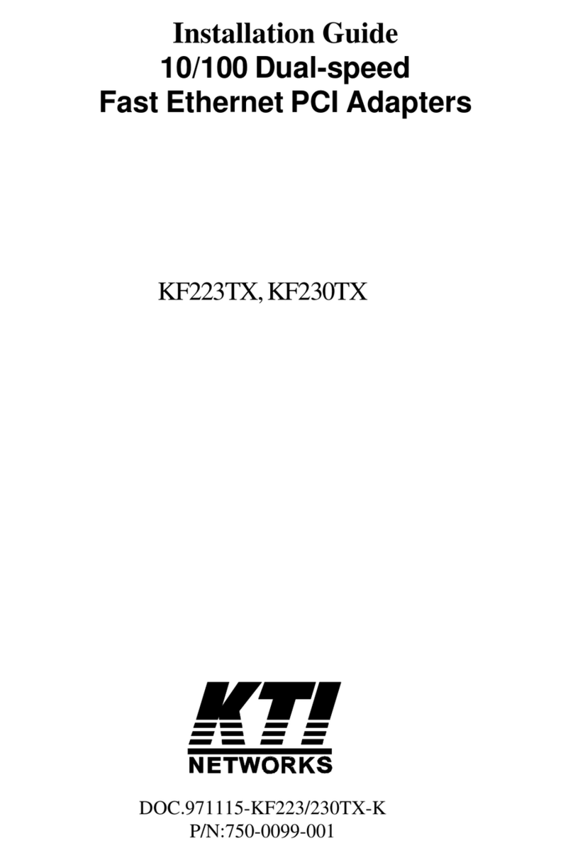 KTI Networks KF223TX User manual