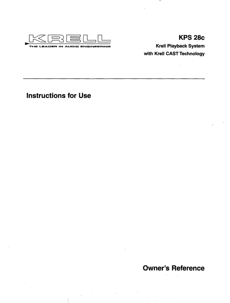 Krell Industries Krell KPS 28c User manual