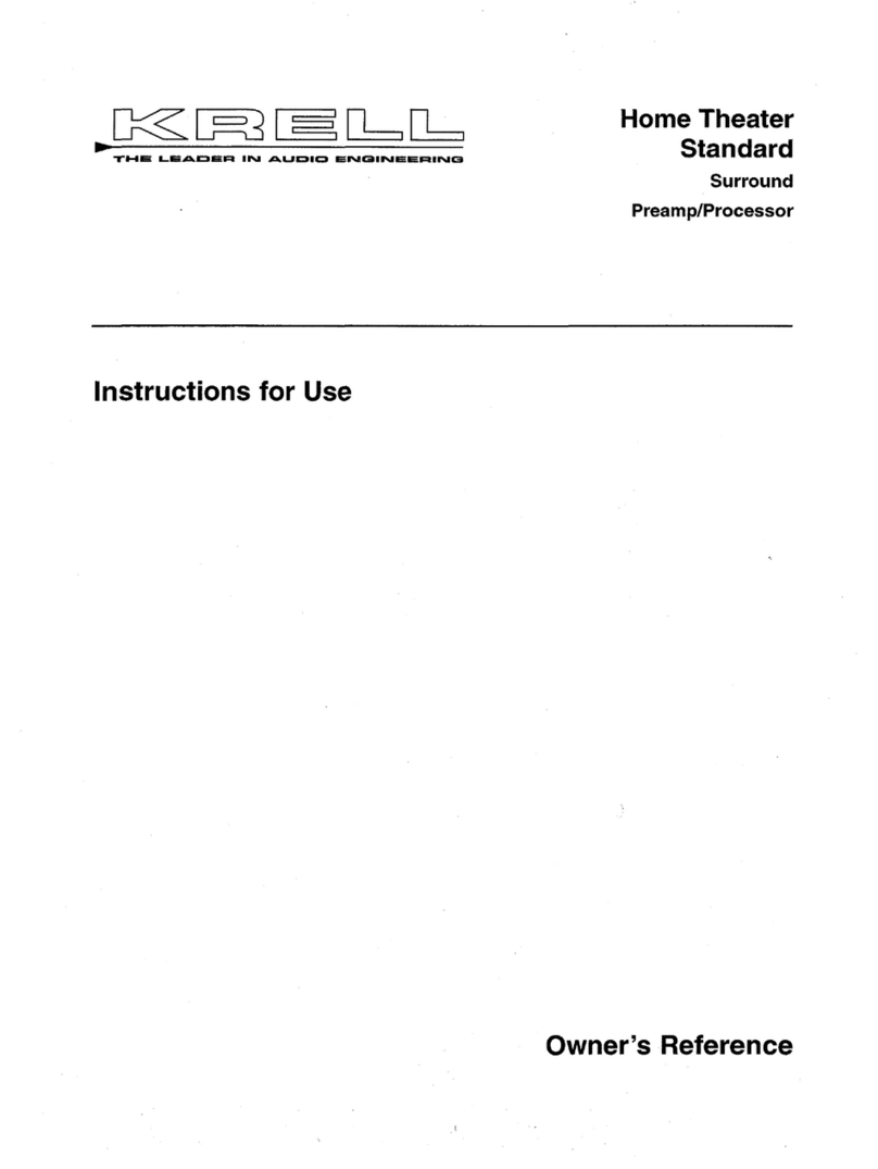 Krell Industries HTS 2 Instructions for use