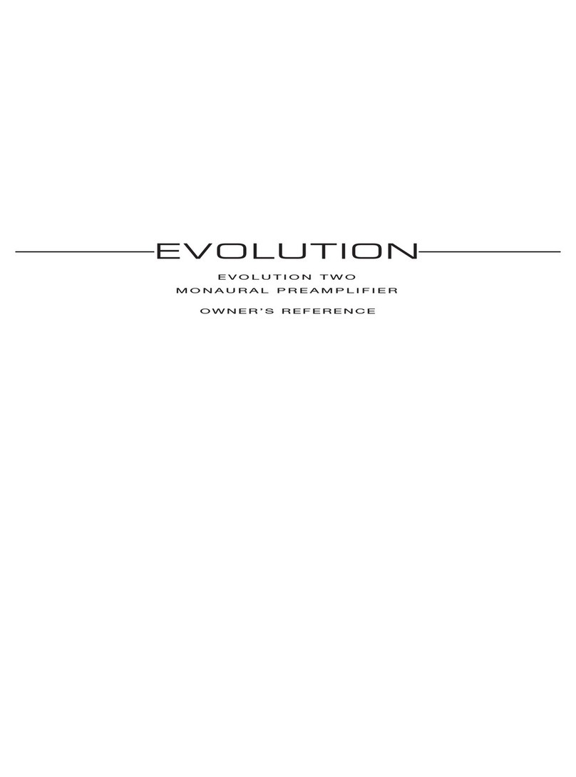 Krell Industries EVOLUTION TWO  MONAURAL PREAMPLIFIER Quick start guide