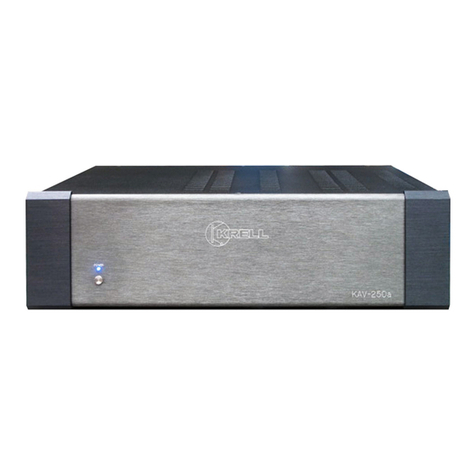 Krell Industries Amplifier KAV-250a Quick start guide