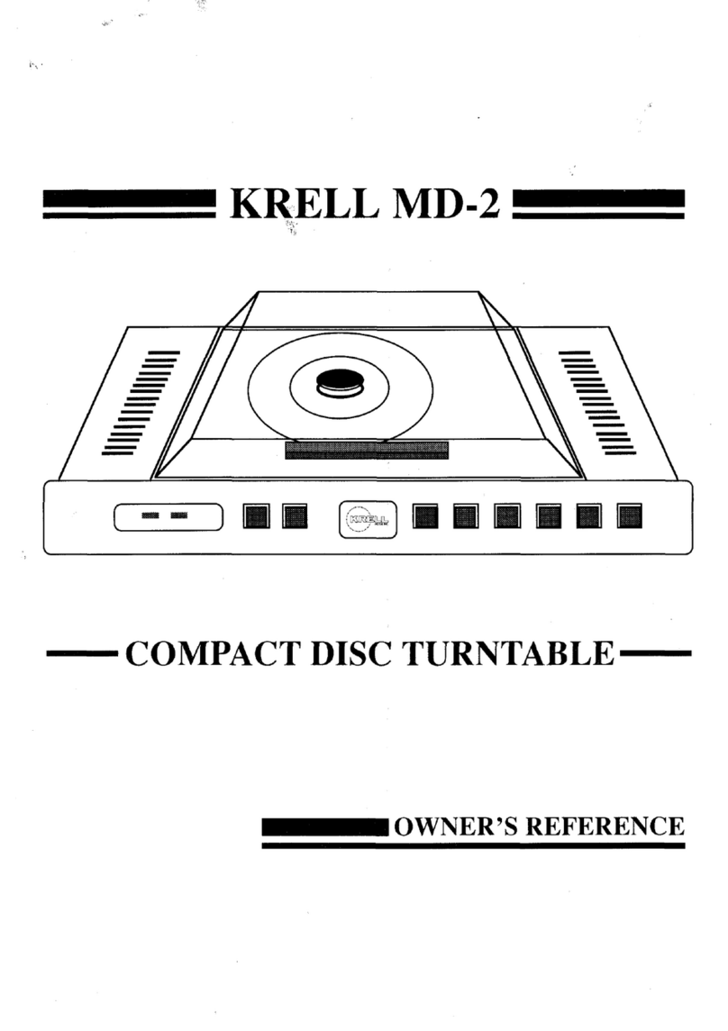 Krell Industries MD-2 Owner's reference