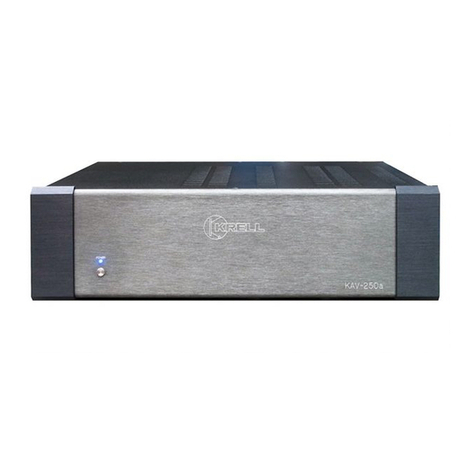 Krell Industries Three-Channel Power Amplifier KAV-250a/3 Instructions for use