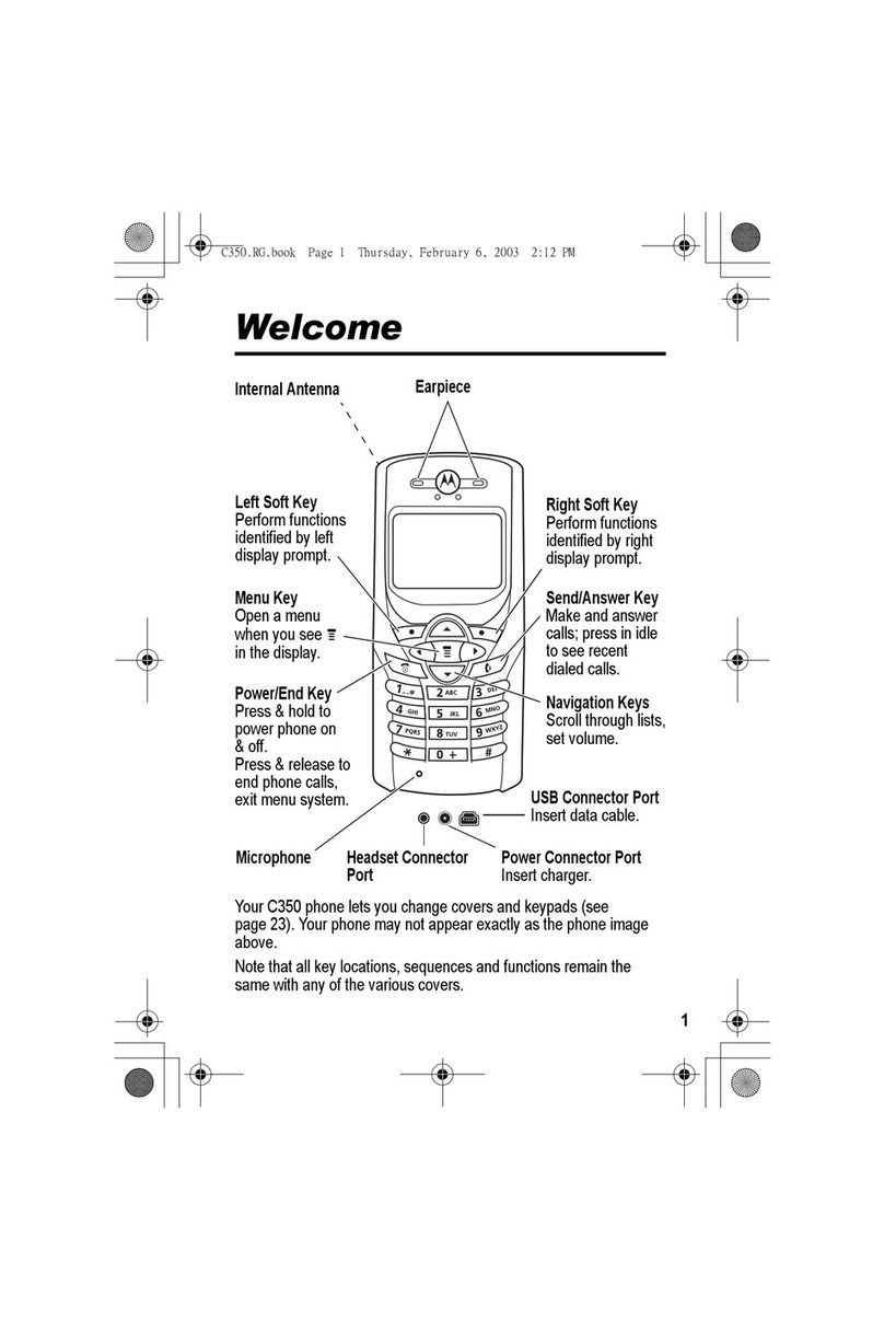 Motorola C350 Series User manual