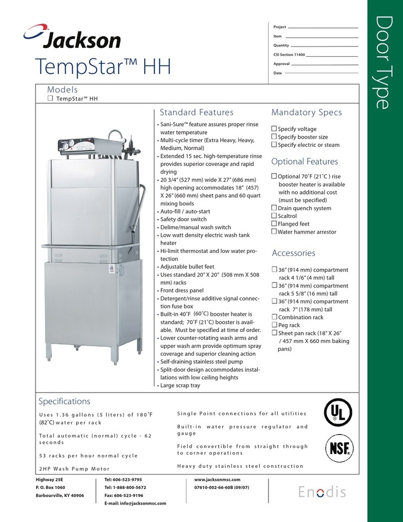 Jackson TempStar HH Specifications