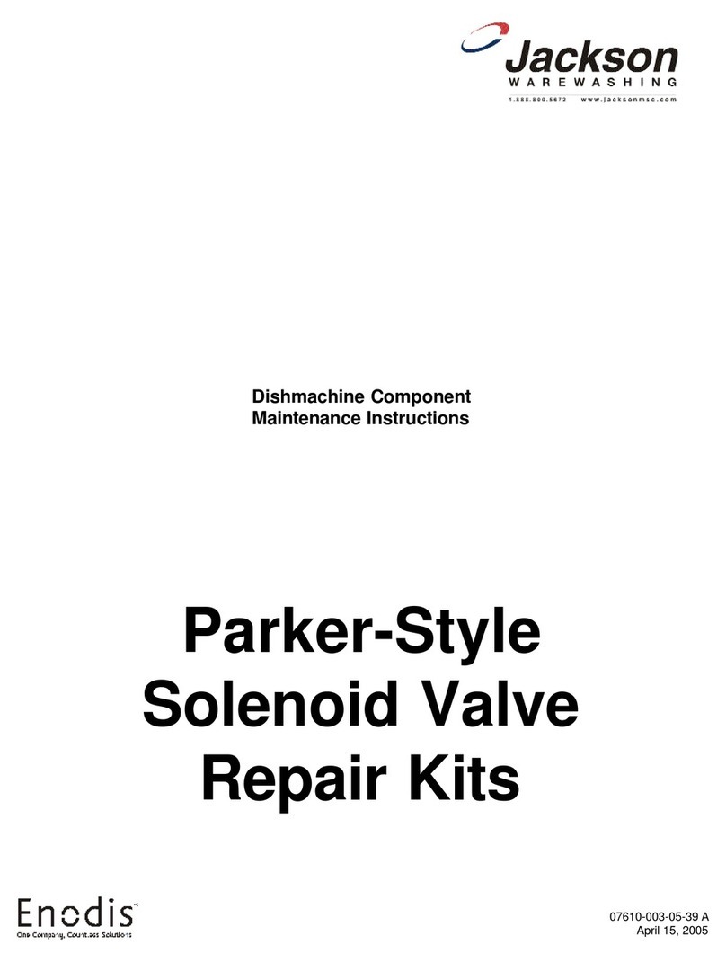 Jackson Dishmachine Component Technical specifications