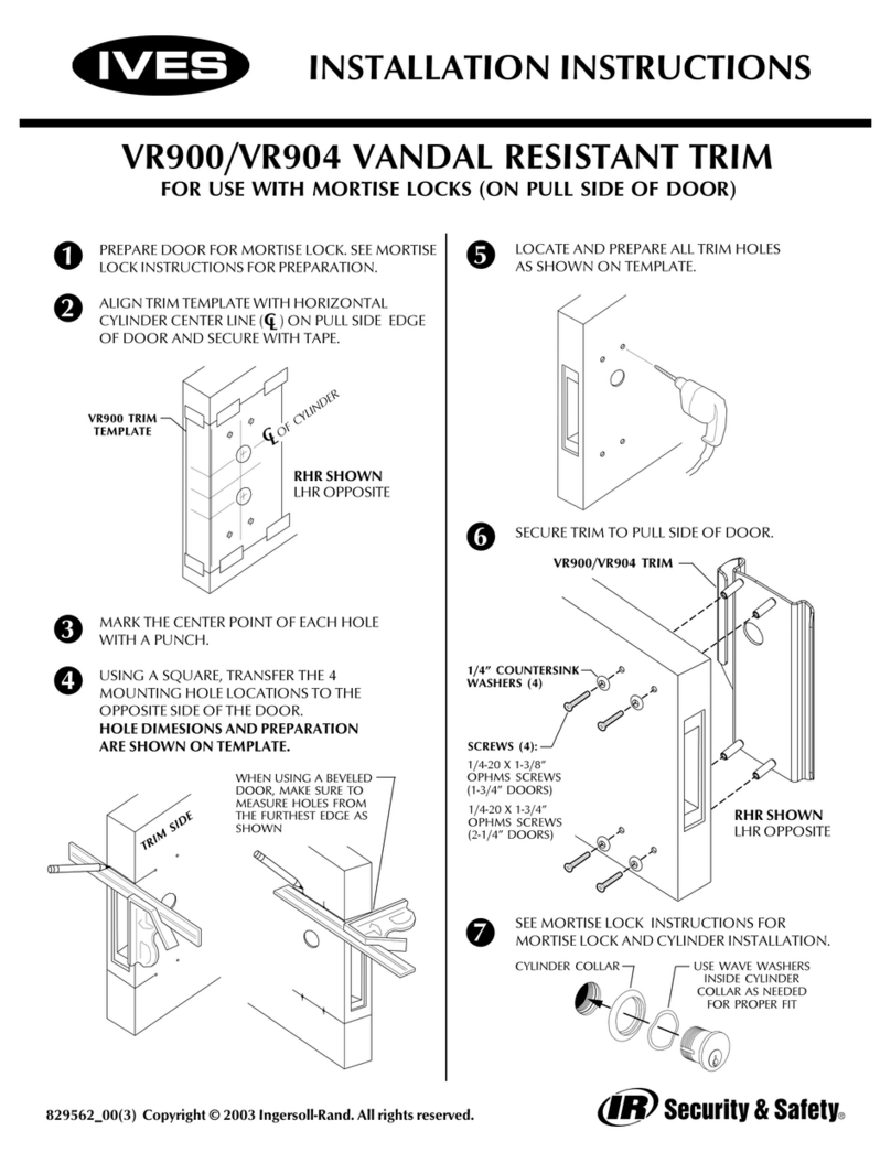 Ives VR900 User manual
