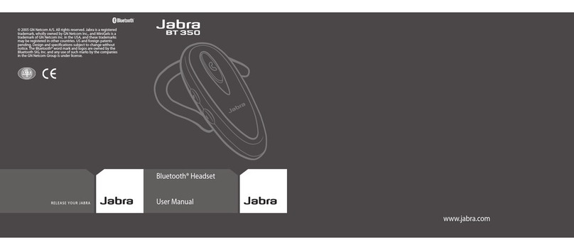 Jabra BT350 - Headset - Over-the-ear user manual