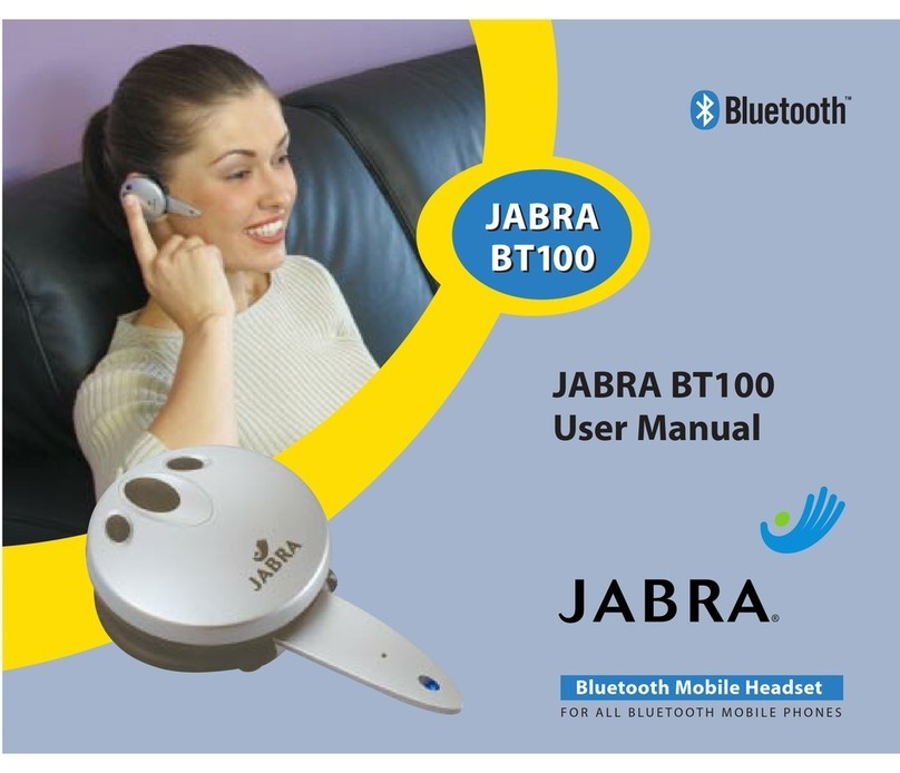 Jabra BT100 User manual
