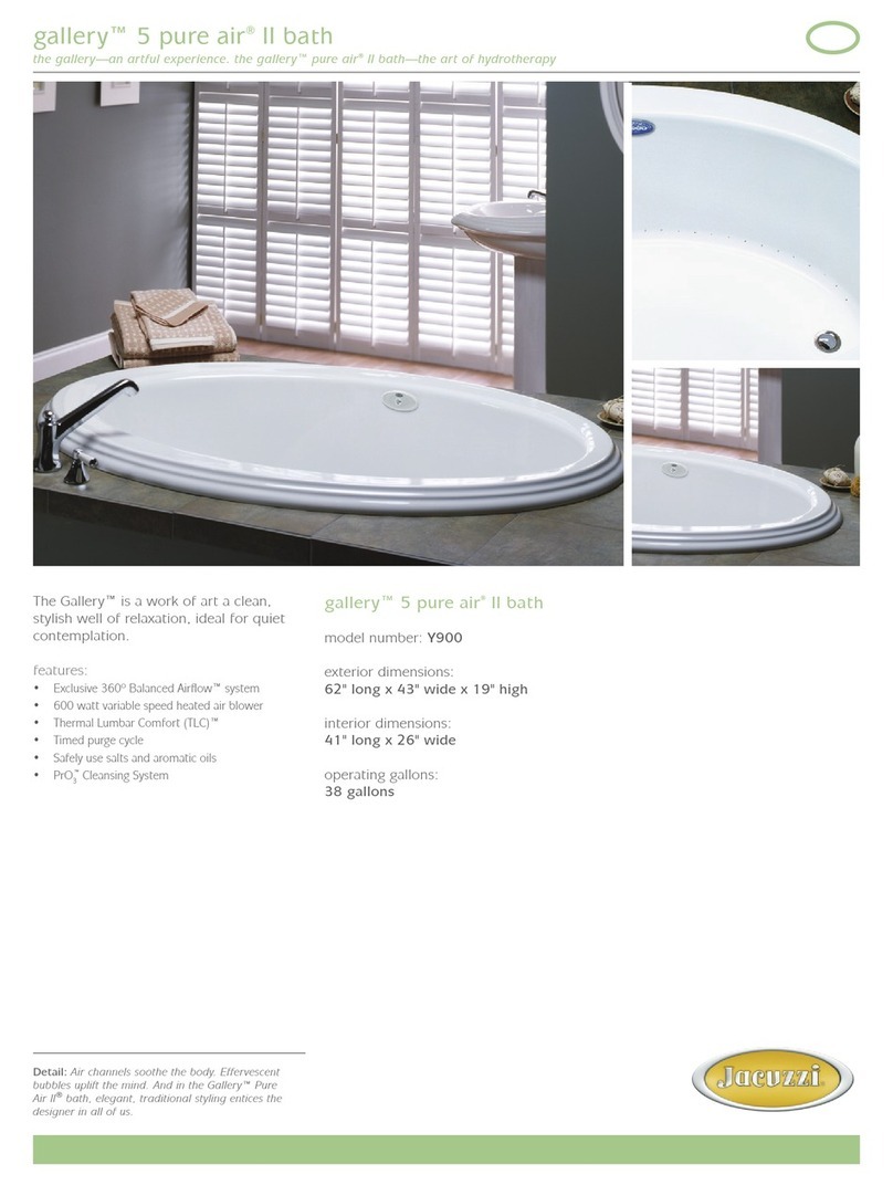 Jacuzzi BELLAVISTA 5 User manual