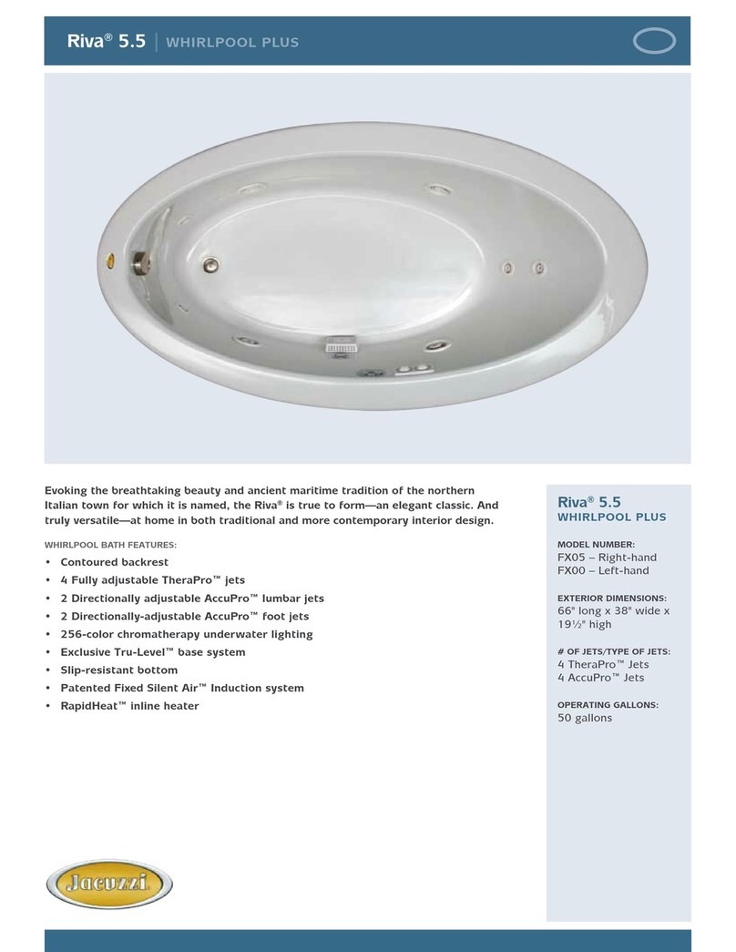 Jacuzzi Riva 5.5 User manual