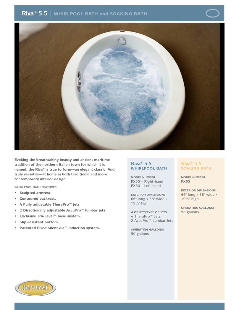 Jacuzzi Riva 5.5 User manual Jacuzzi Riva 5.5 User manual