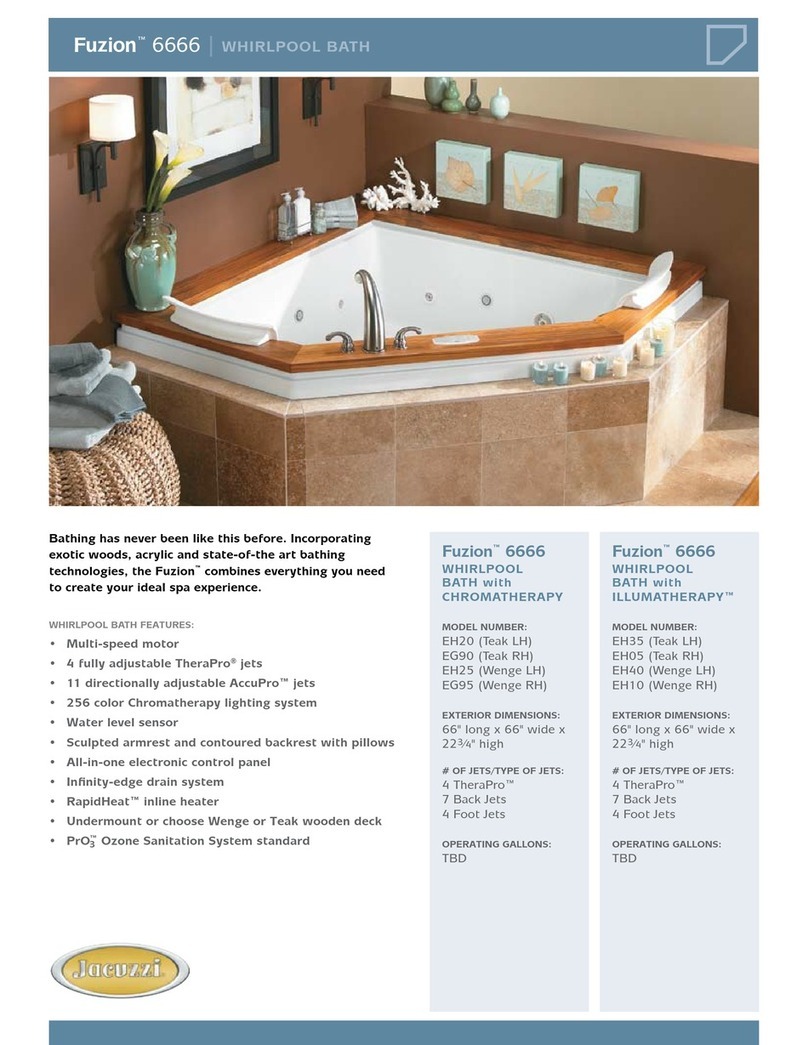 Jacuzzi Fuzion 6666 User manual