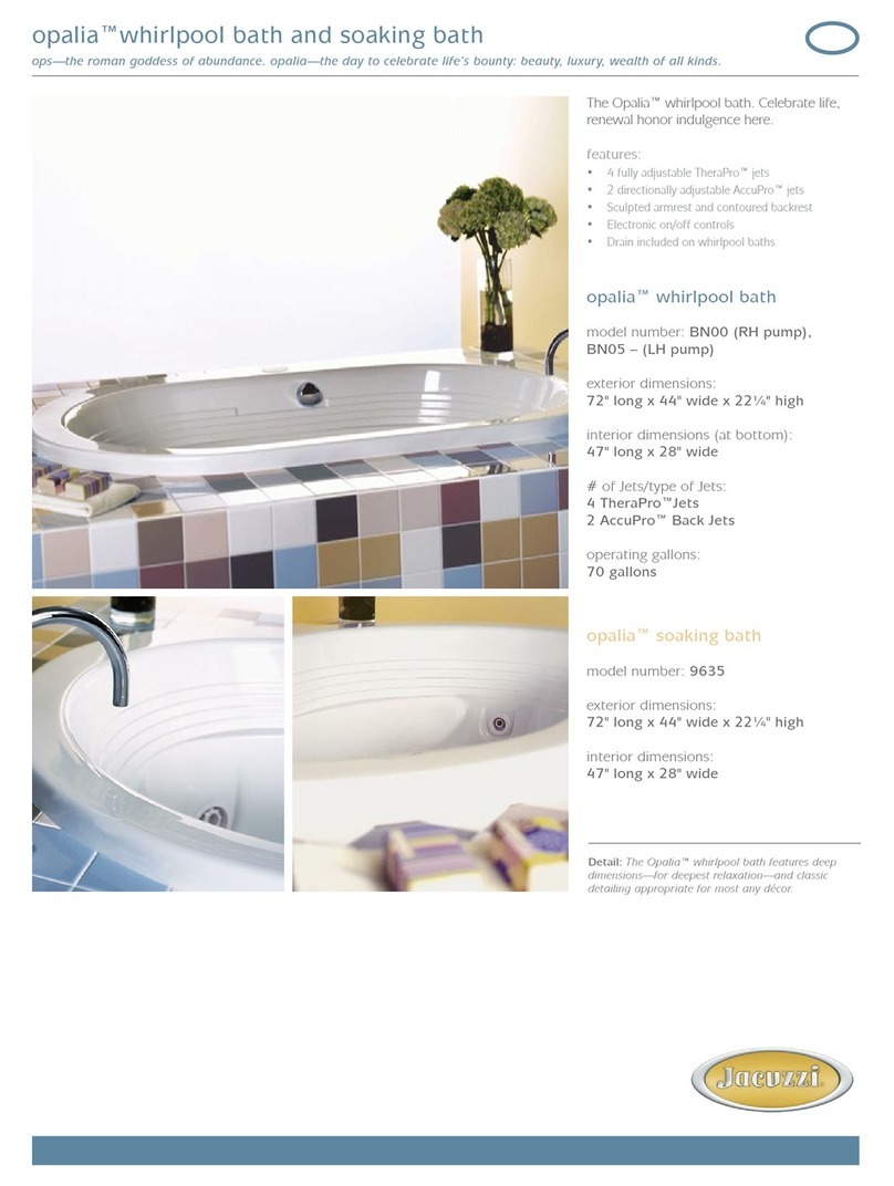 Jacuzzi Opalia 9635 User manual