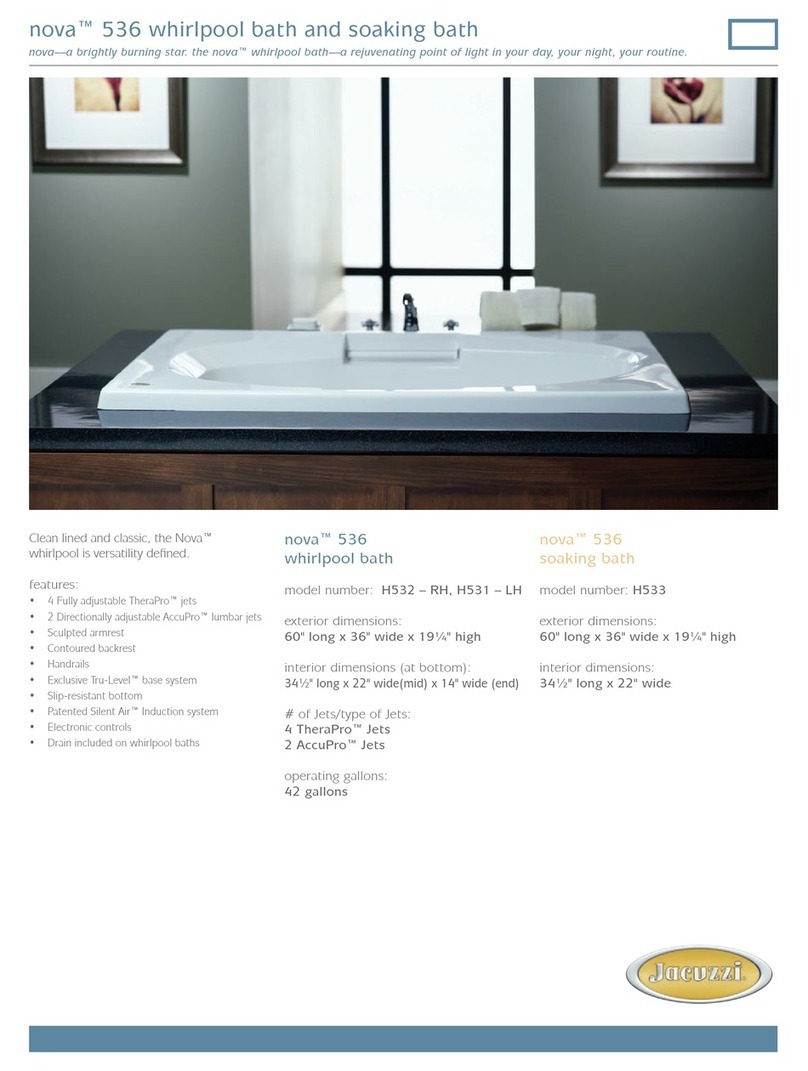 Jacuzzi NOVA 536 User manual