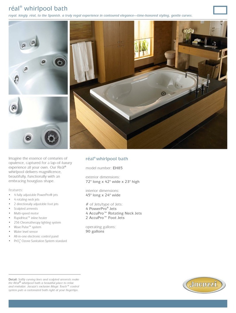Jacuzzi Real EH85 User manual