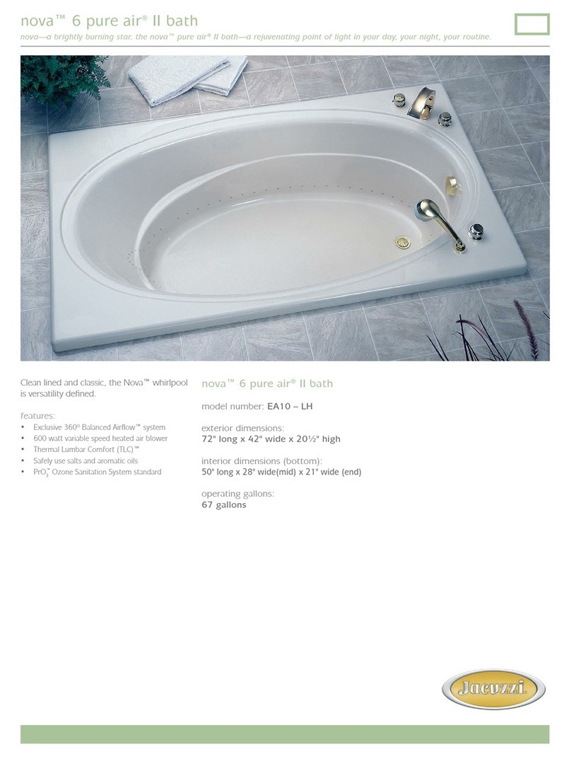 Jacuzzi NOVA 6 User manual