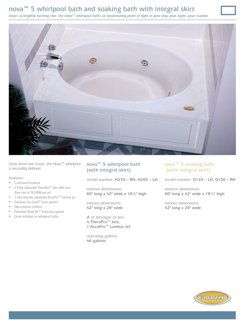 Jacuzzi Nova 5 User manual