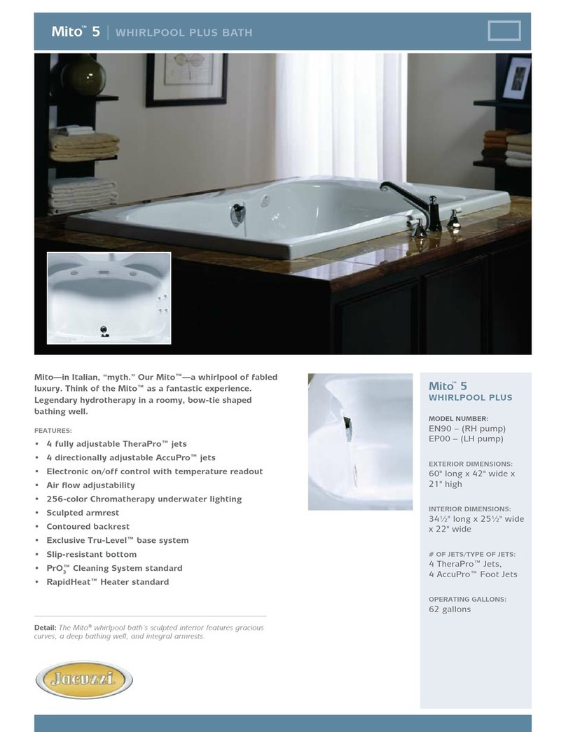 Jacuzzi Mito 5 User manual
