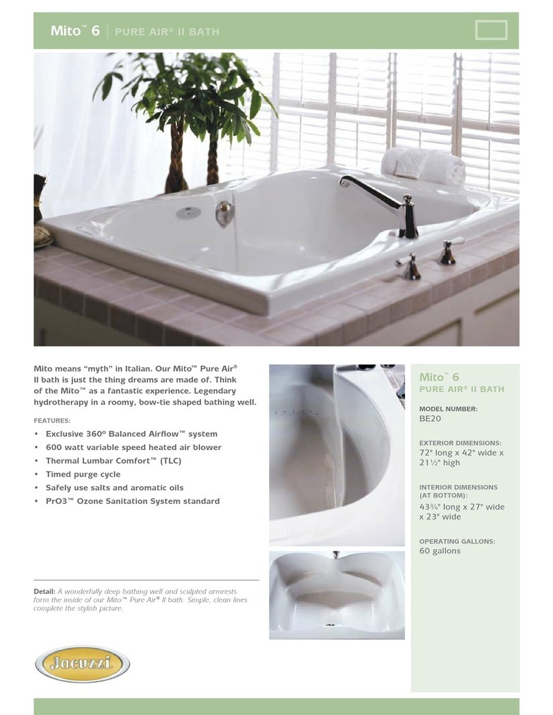 Jacuzzi MITO 6 User manual