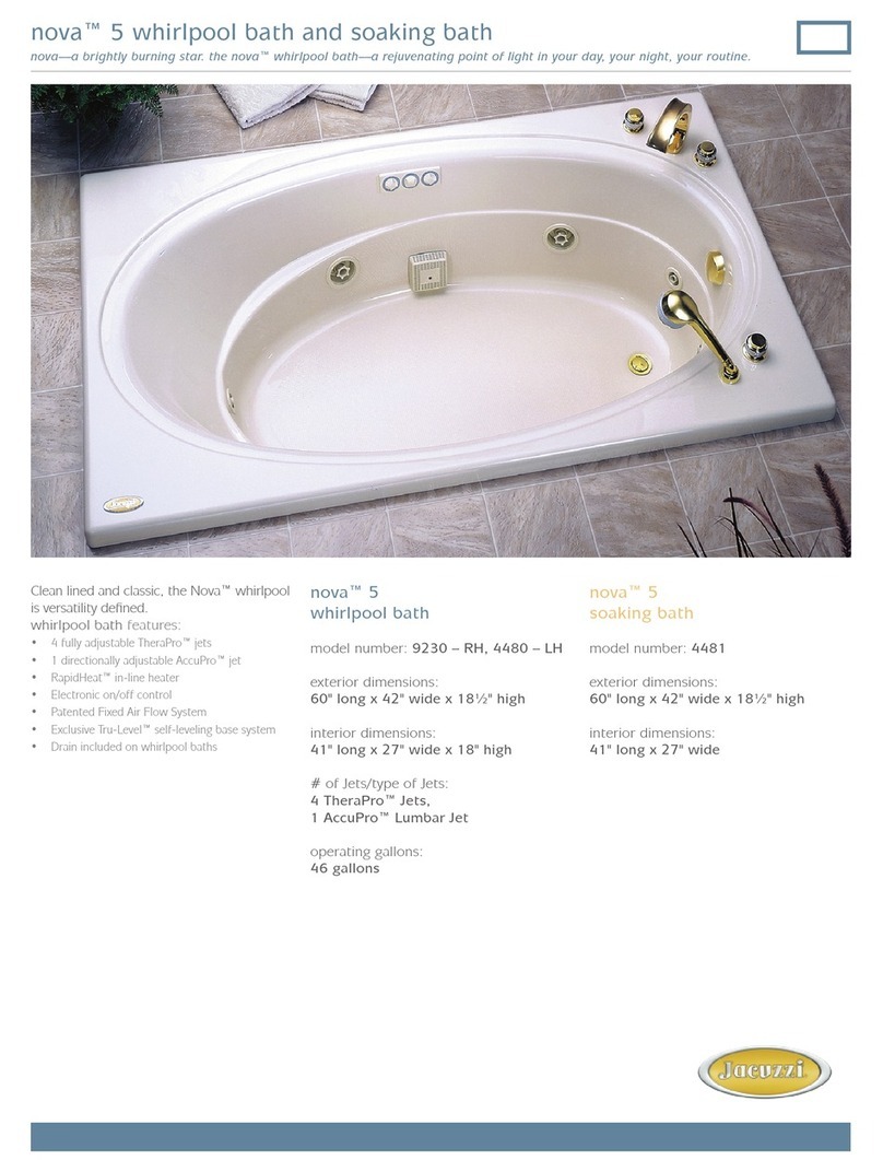 Jacuzzi Nova 5 User manual