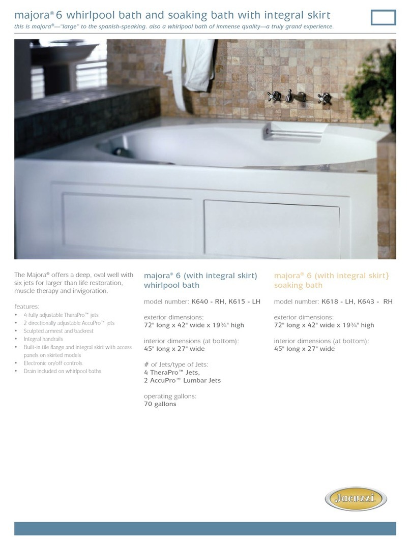 Jacuzzi MAJORA 6 User manual