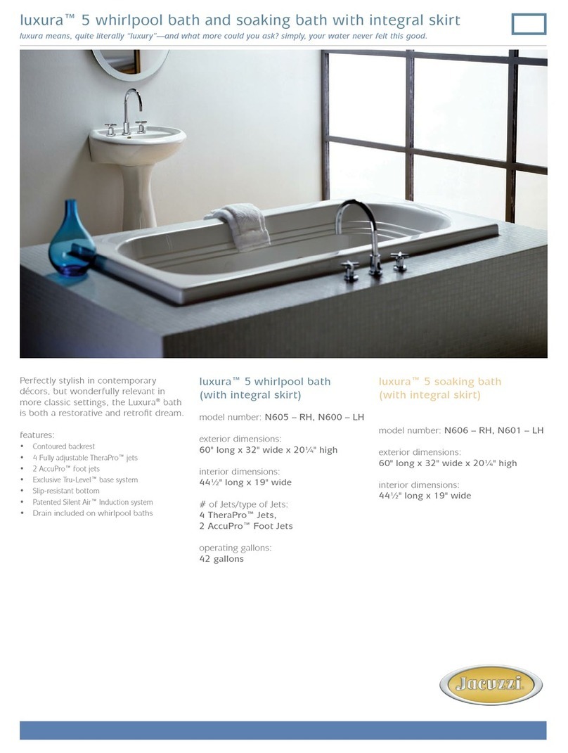 Jacuzzi Luxura 5 User manual