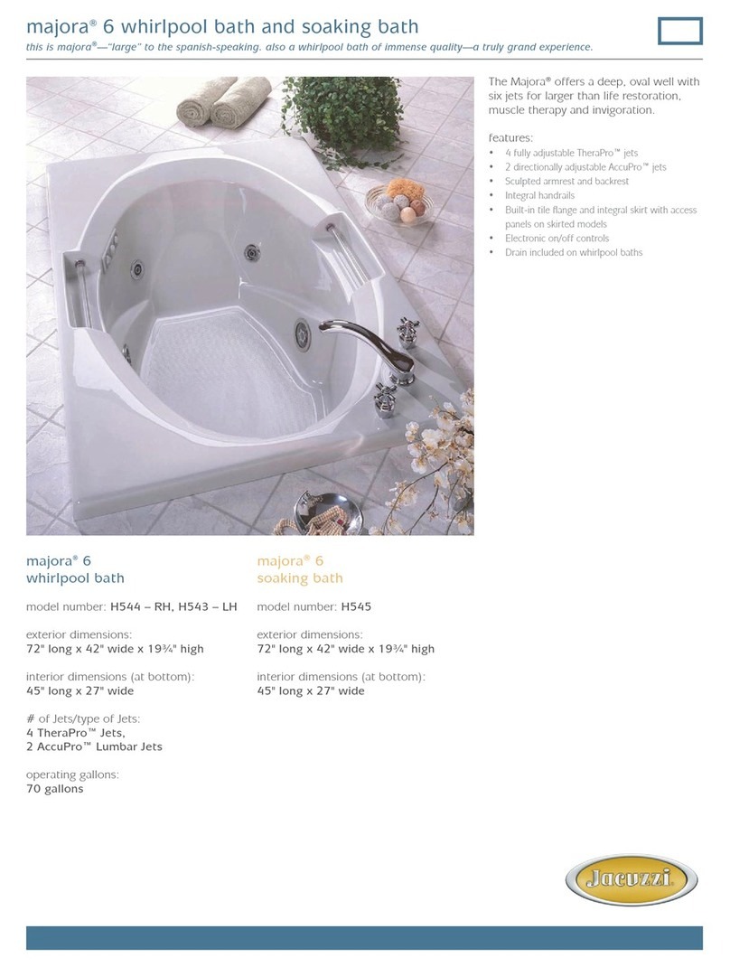 Jacuzzi MAJORA 6 User manual