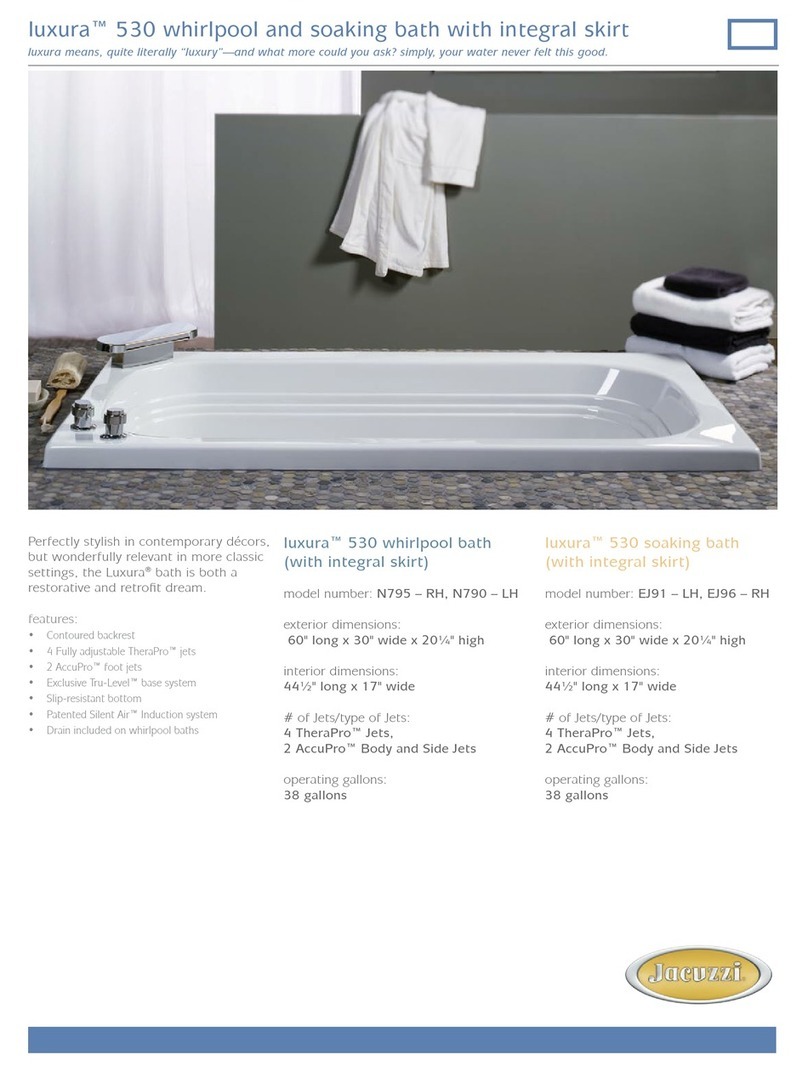 Jacuzzi luxura 530 User manual