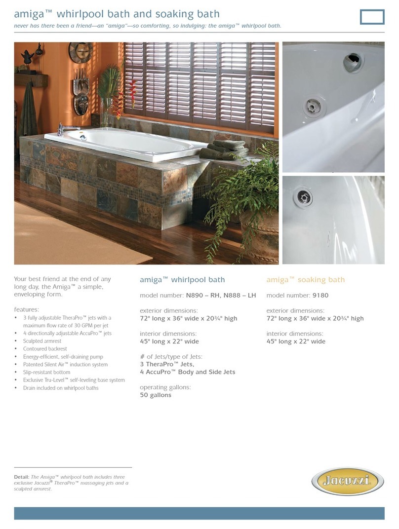 Jacuzzi Amiga 9180 User manual
