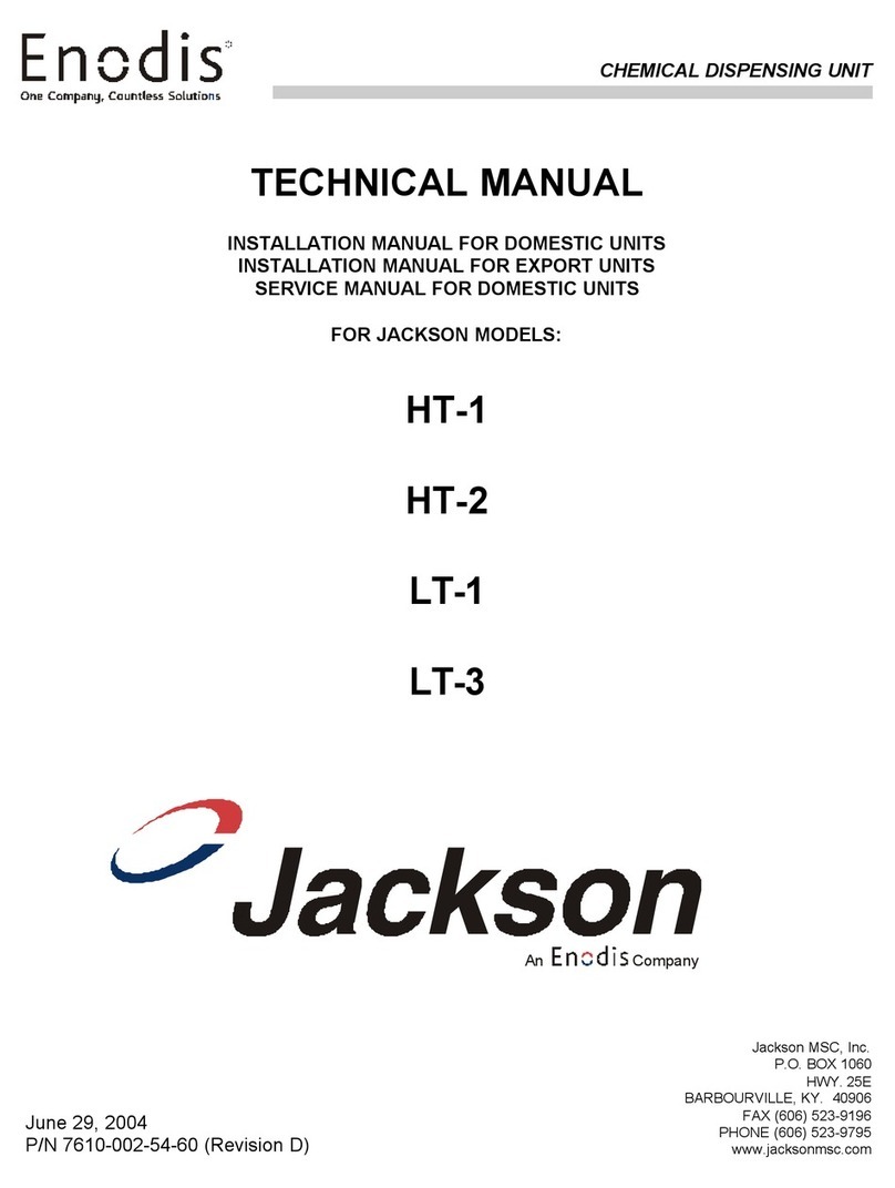 Jackson Chemical Dispensing Unit HT-1 Technical manual