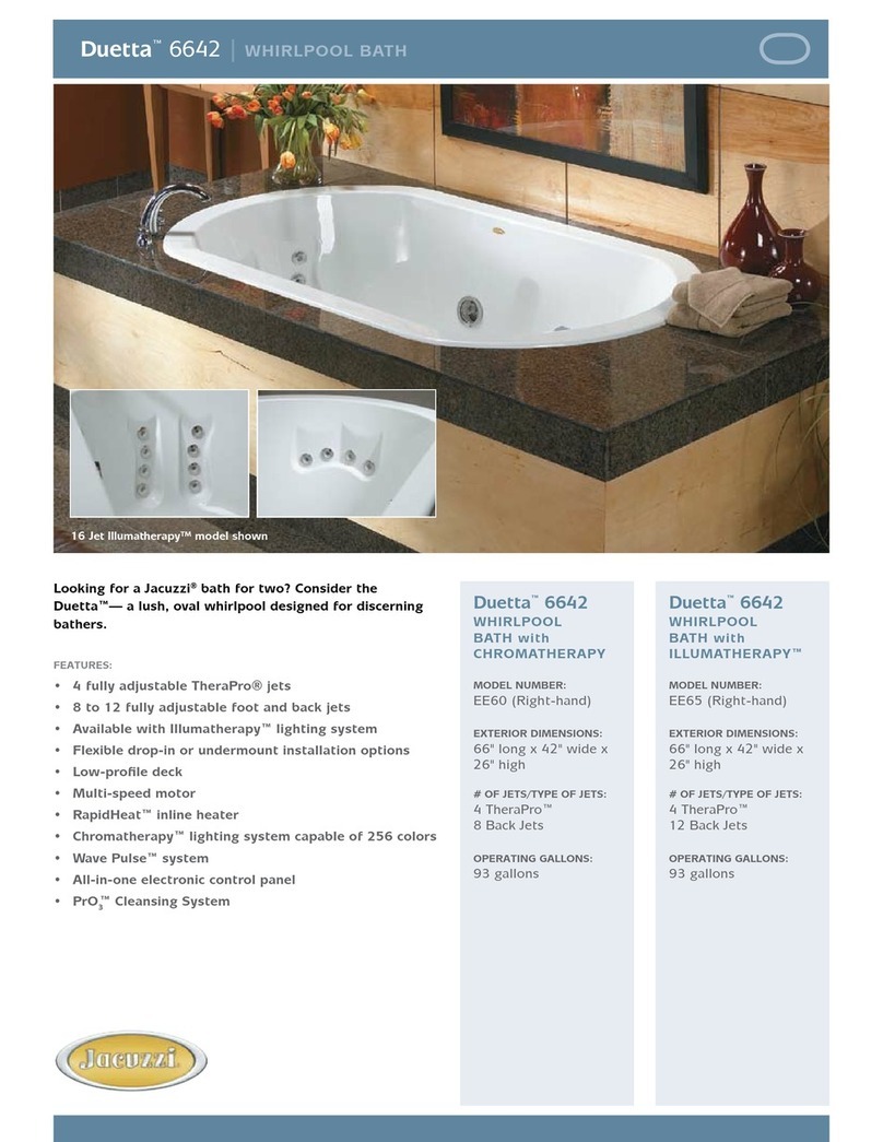 Jacuzzi Duetta 6642 User manual
