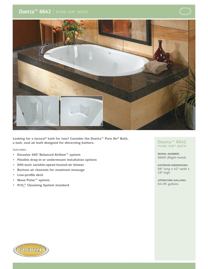 Jacuzzi Duetta 6642 User manual