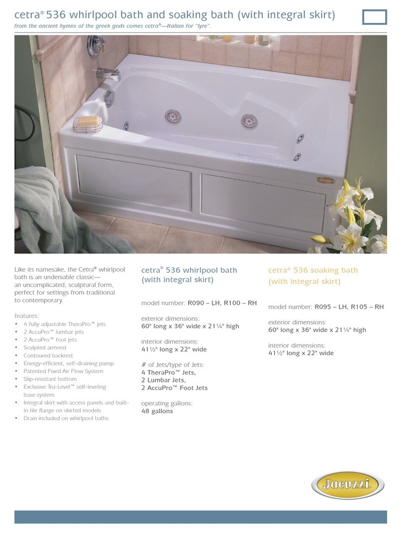Jacuzzi CETRA 536 User manual