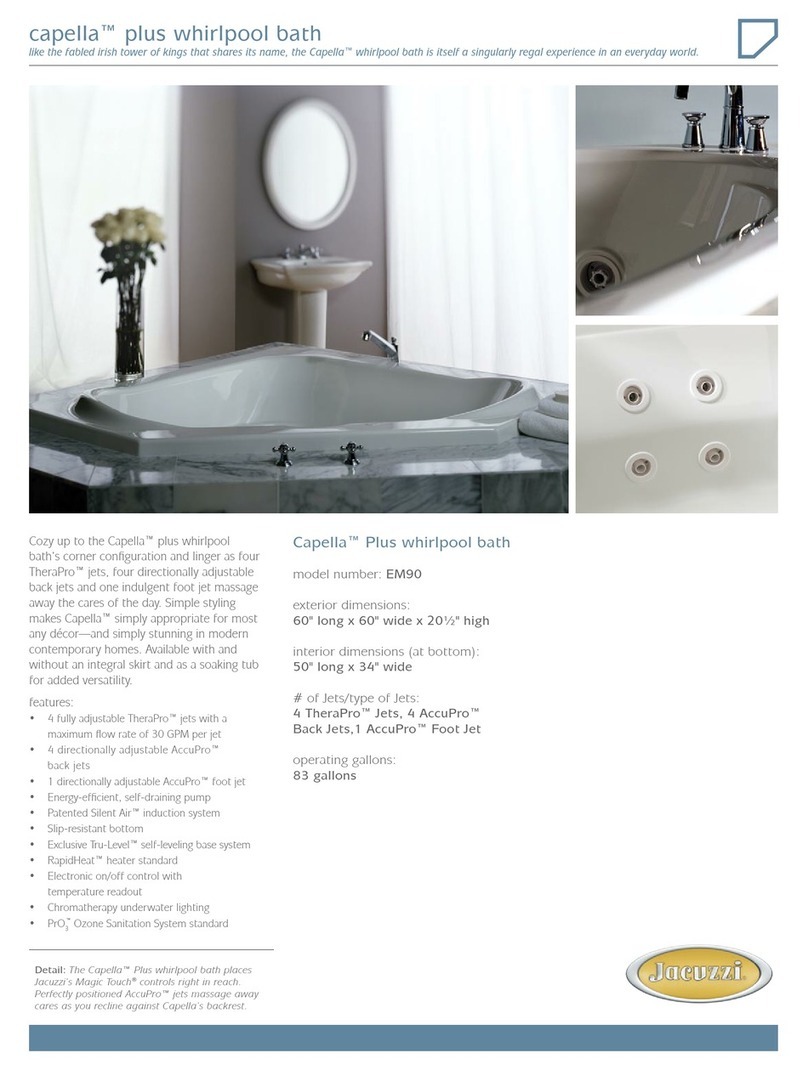 Jacuzzi Capella EM90 User manual Jacuzzi Capella EM90 User manual