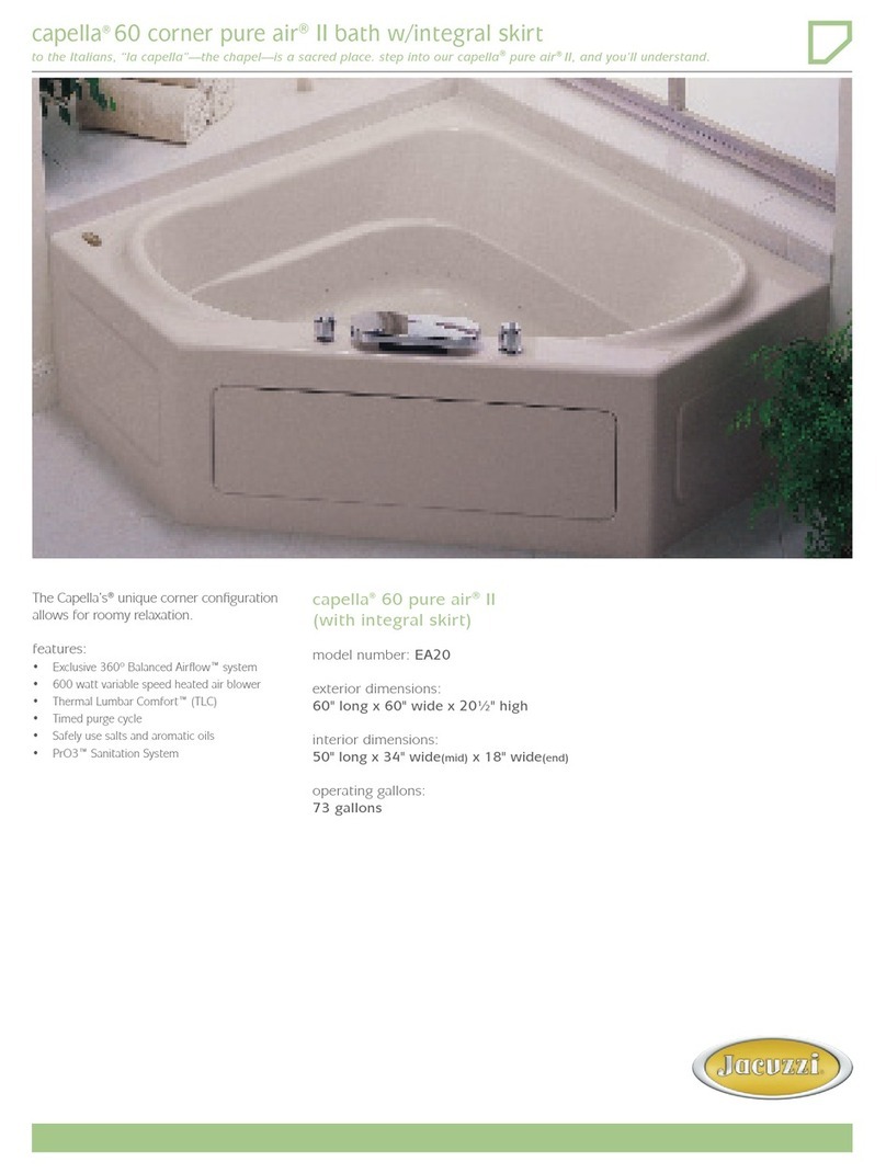Jacuzzi CAPELLA 60 User manual