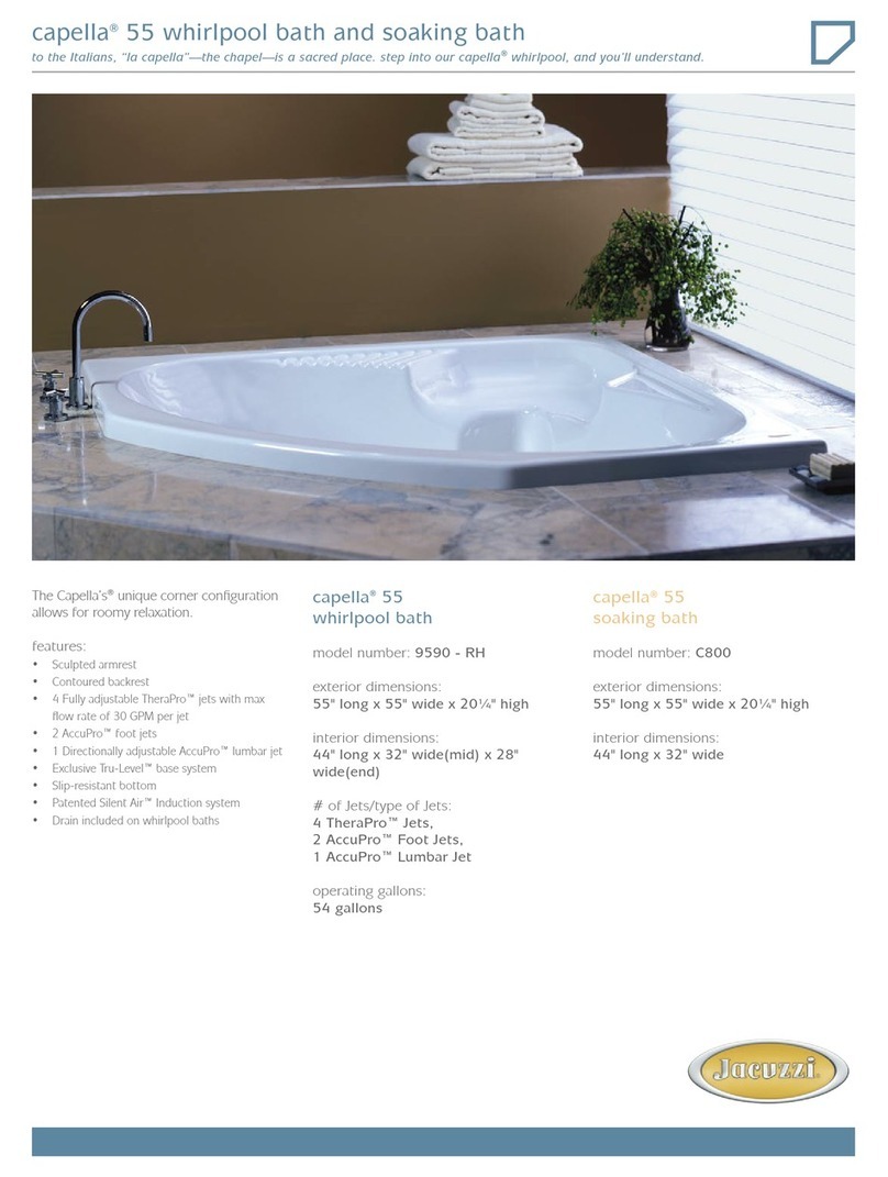 Jacuzzi capella 55 User manual Jacuzzi capella 55 User manual