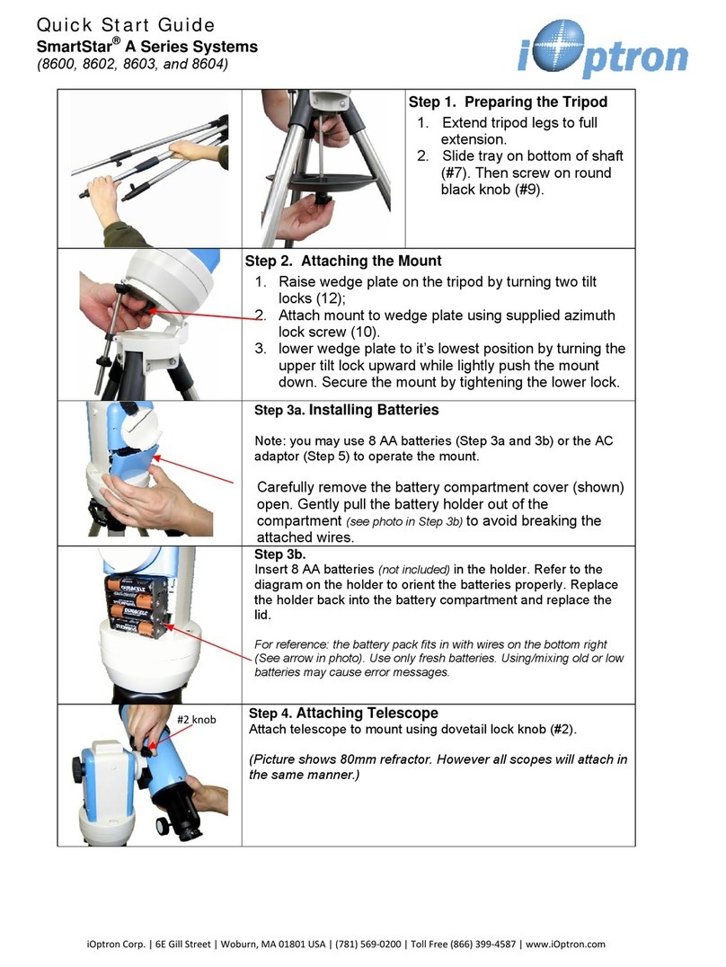 iOptron 8600 quick start guide