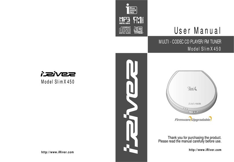 IRiver SlimX 450 User manual