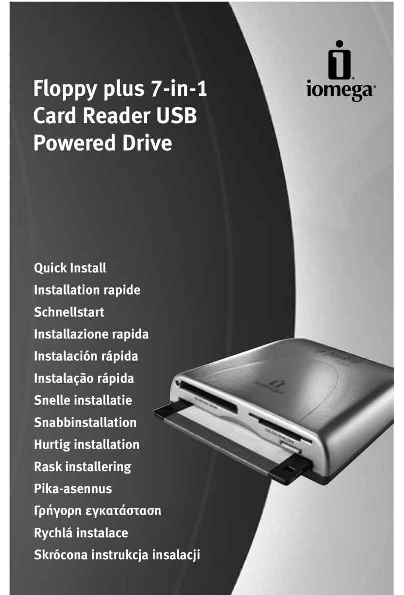 Iomega Floppy plus 7-in-1 Card Reader USB Powered... Quick install