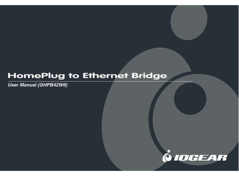IOGear HomePlug to Ethernet Bridge GHPB42 user manual IOGear HomePlug to Ethernet Bridge GHPB42 user manual