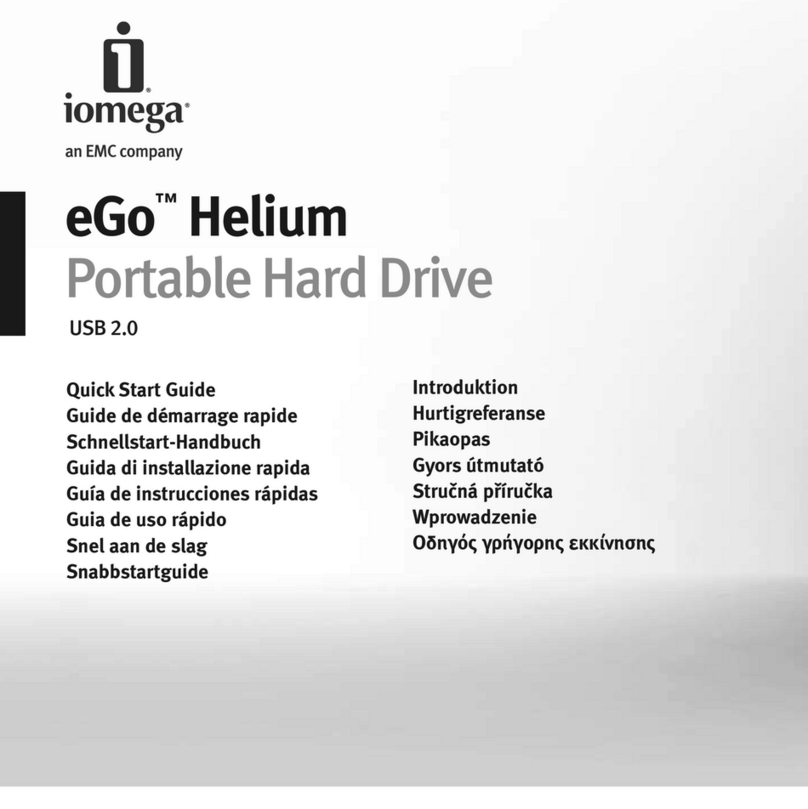 Iomega Portable Hard Drive eGo Helium quick start guide