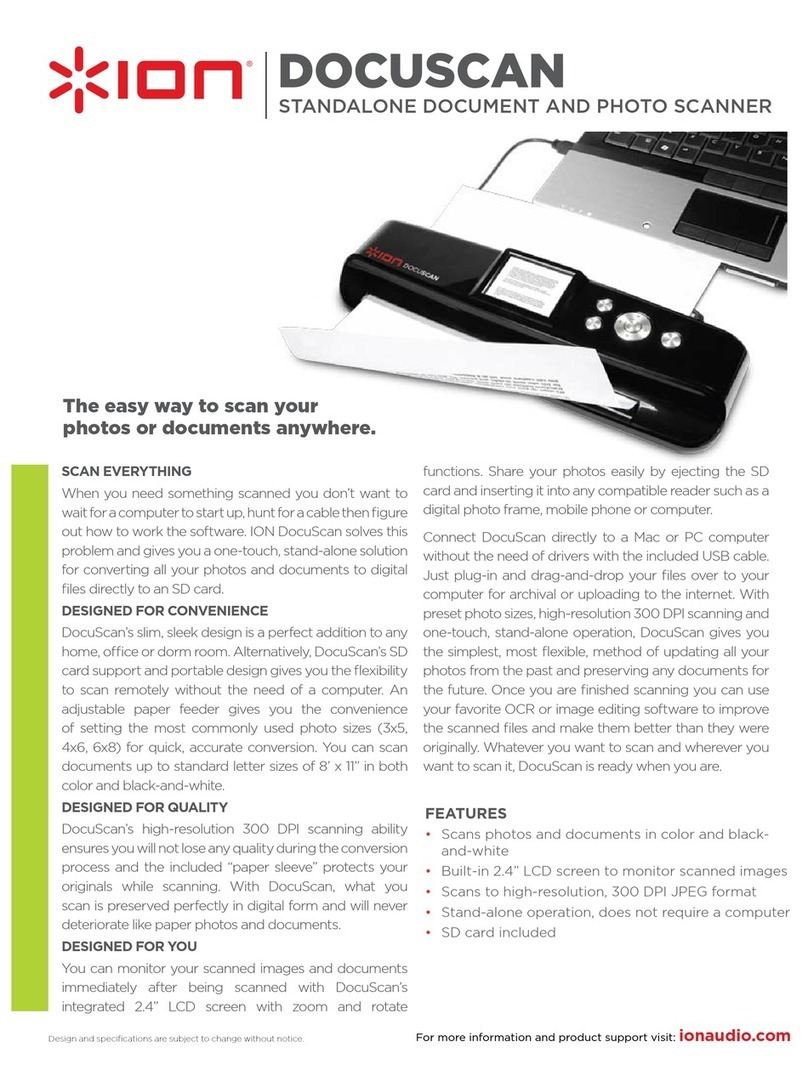 ION DocuScan User manual